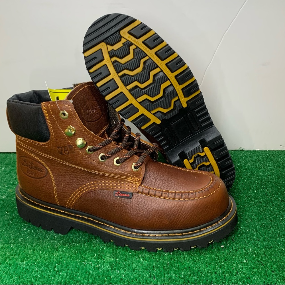 Mens Construction Work Boots Leather Hand Made in Mexico bota de trabajo 302